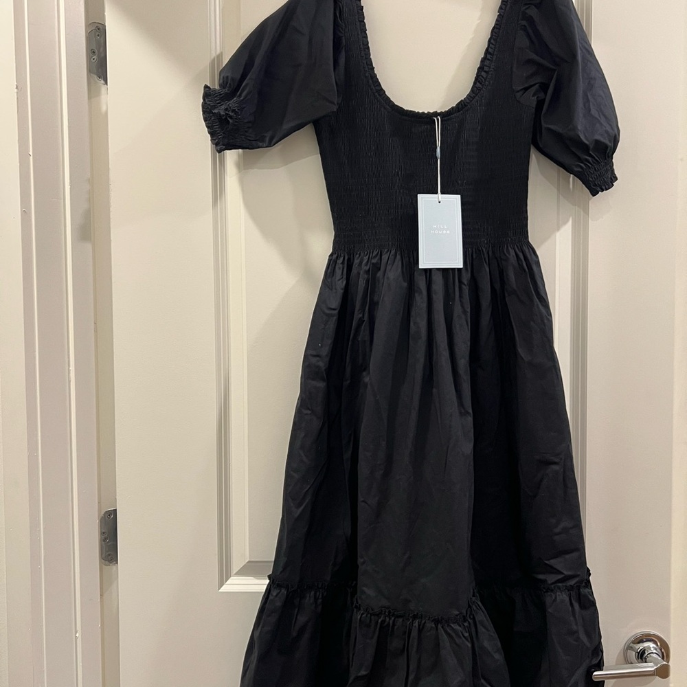 Hill House Black NAP Textured Dress NWT